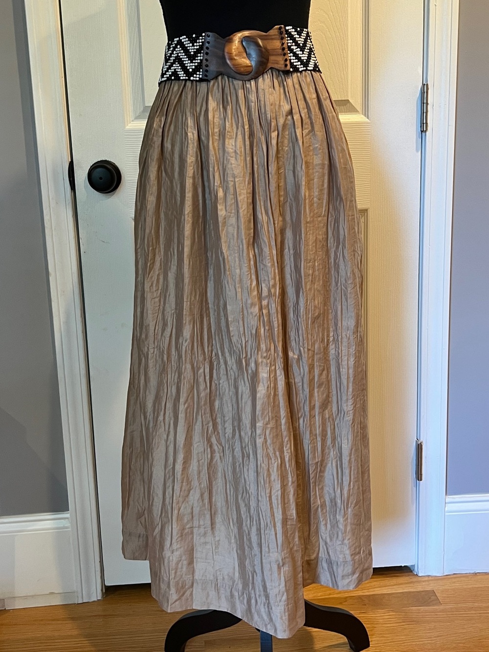 J. Crew maxi broomstick skirt